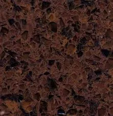 Amostra de Granito Quartzito Capuccino: vermelho amarronzado com manchas escuras